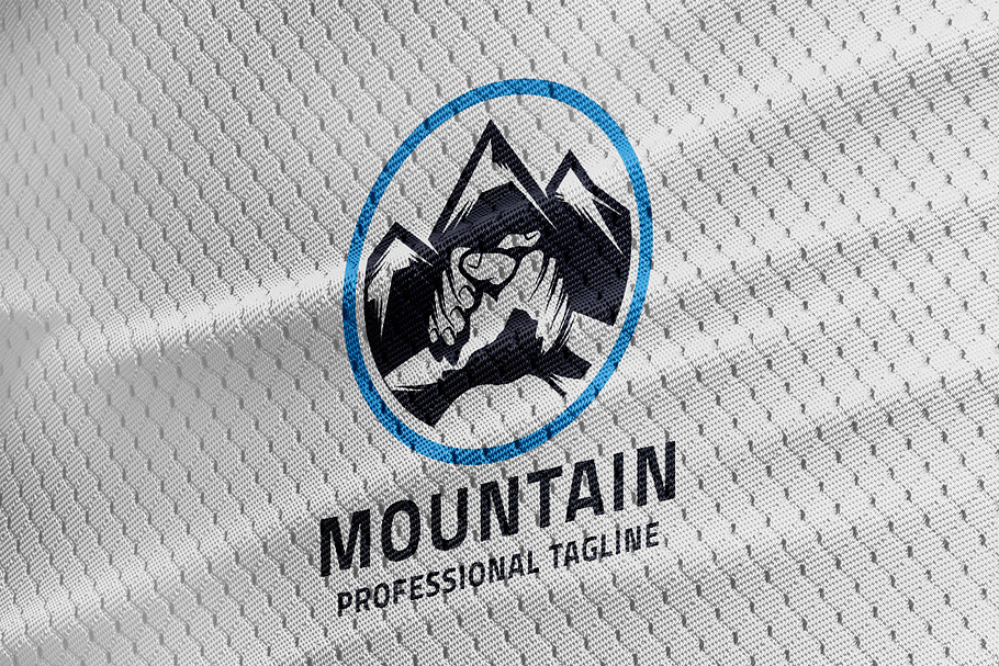 Power Team Mountain Logo in Logo Templates - product preview 8