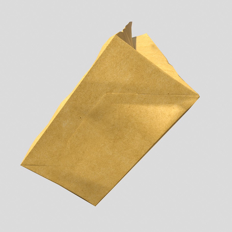 Paper Bag PBR Low poly in Objects - product preview 9