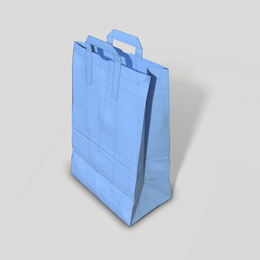 Paper Bag PBR Low poly in Objects - product preview 10