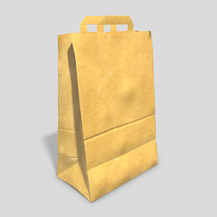 Paper Bag PBR Low poly in Objects - product preview 11