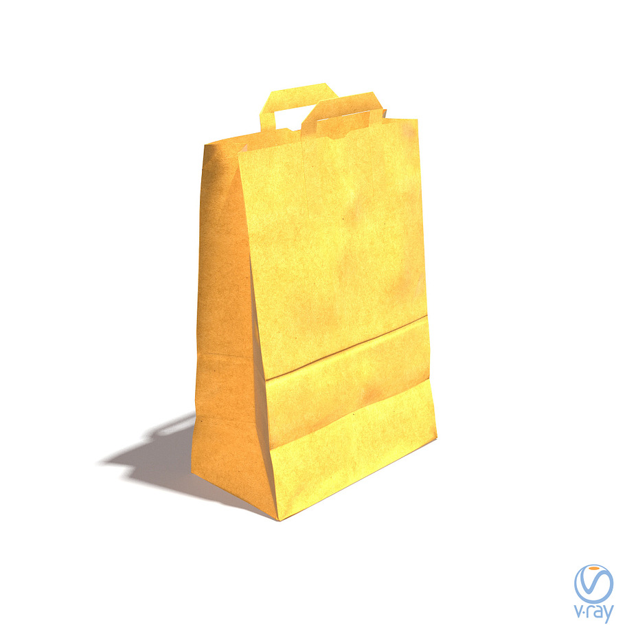 Paper Bag PBR Low poly in Objects - product preview 13