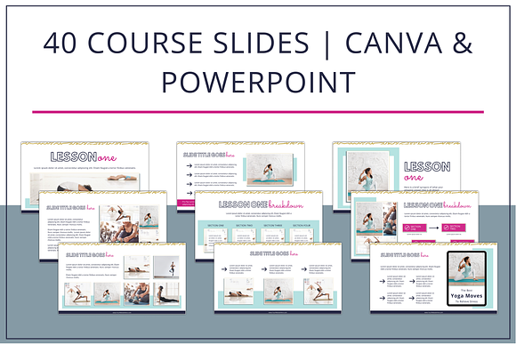 eCourse & Webinar Bundle | Canva PPT in PowerPoint Templates - product preview 2