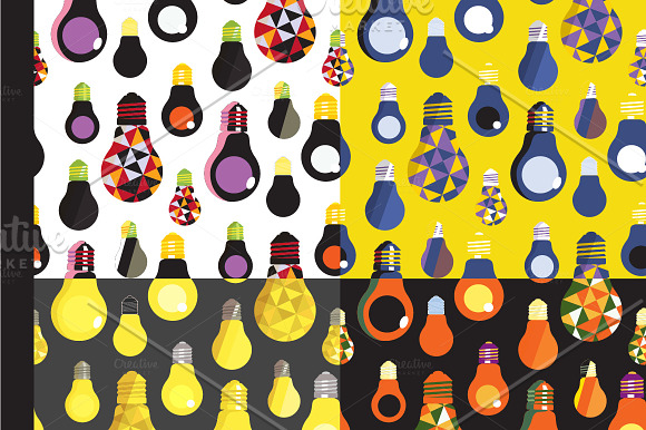 Light Bulbs Seamless Patterns in Patterns - product preview 2