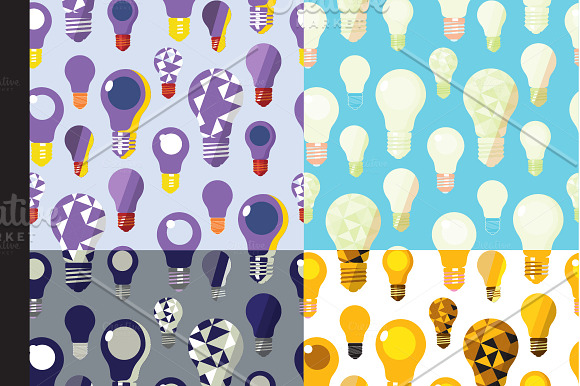 Light Bulbs Seamless Patterns in Patterns - product preview 3