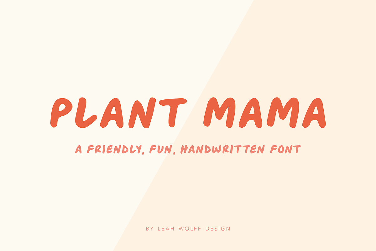 Plant Mama - A Fun Handwritten Font in Sans-Serif Fonts - product preview 8