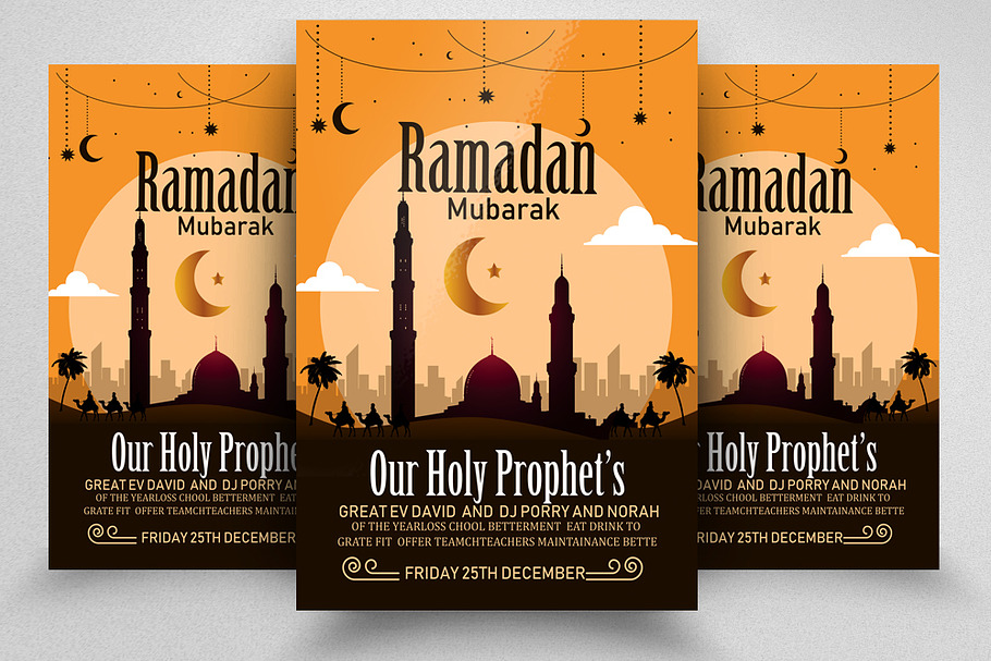 Ramadan Kareem Flyer Template in Flyer Templates - product preview 8