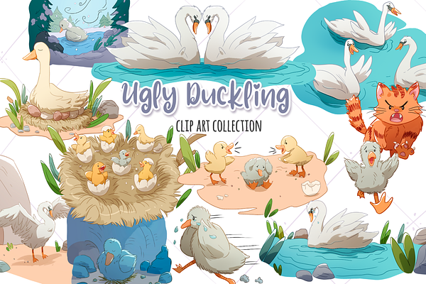 Ugly Duckling Clip Art Collection
