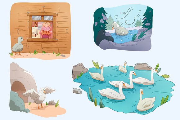 Ugly Duckling Clip Art Collection in Illustrations - product preview 2