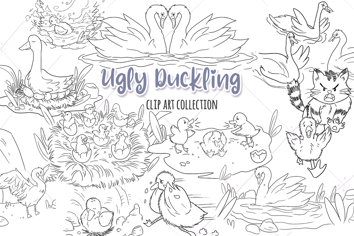 Ugly Duckling Digital Stamps in Illustrations - product preview 8