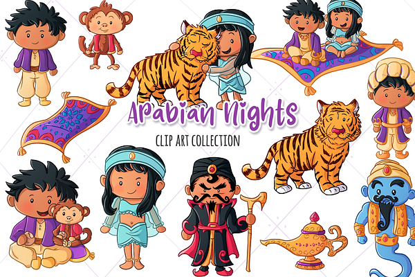 Arabian Nights Clip Art Collection