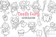 Tooth Fairy Digital Stamps