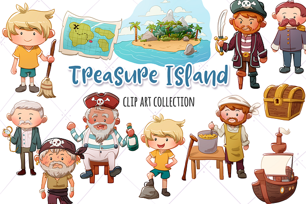 Treasure Island Clip Art Collection