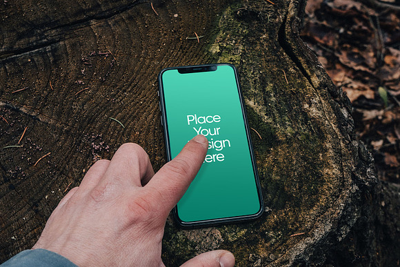 iPhone 11 Pro - Forest Mockups in Mobile & Web Mockups - product preview 4