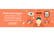 Plastic face surgery banner