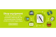 Shop equipment banner horizontal