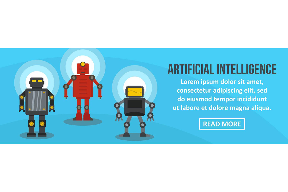 Artificial intelligence banner in Illustrations - product preview 8