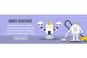 Robot assistant banner horizontal