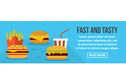 Fast and tasty food banner