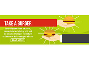 Take a burger banner horizontal