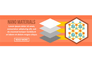 Nano materials banner horizontal