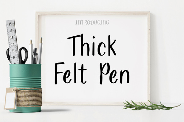 Thick Felt Pen Marker Font