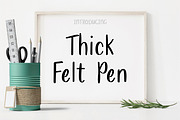 Thick Felt Pen Marker Font