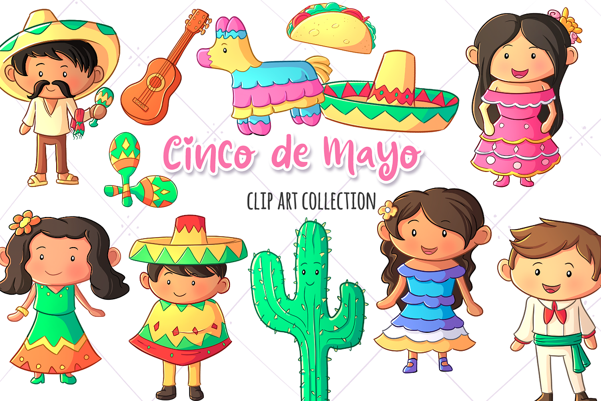 Cinco de Mayo Clip Art Collection in Illustrations - product preview 8