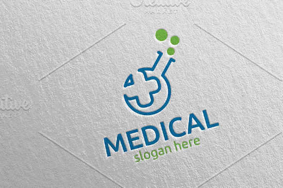 Lab Medical Hospital Logo Design 115 in Logo Templates - product preview 3