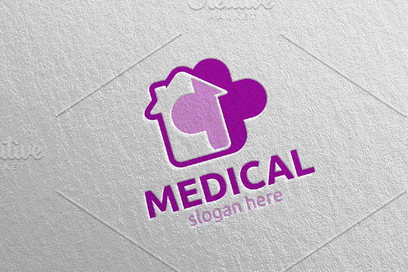 House Cross Medical Logo 118 in Logo Templates - product preview 2