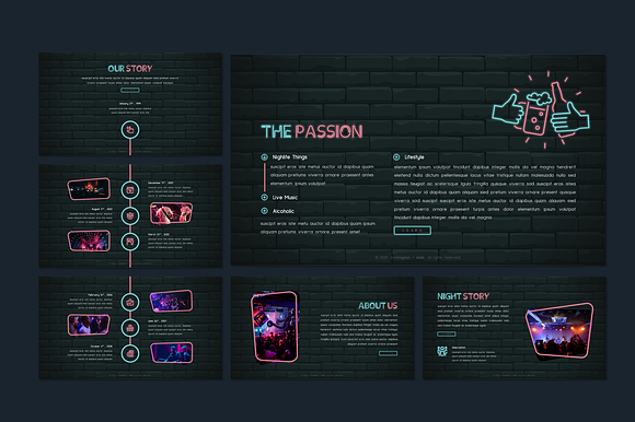 Cromagnon - Neon Keynote Template in Keynote Templates - product preview 6