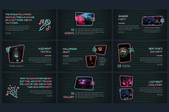 Cromagnon - Neon Keynote Template in Keynote Templates - product preview 9