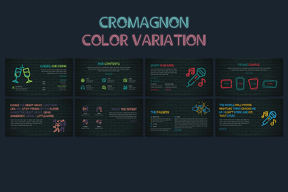 Cromagnon - Neon Keynote Template in Keynote Templates - product preview 13