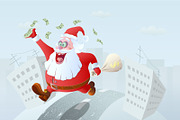 Running Winner Santa Claus