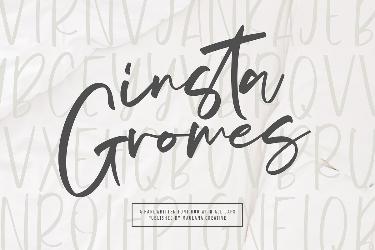 Insta Gromes - Font Duo in Script Fonts - product preview 8