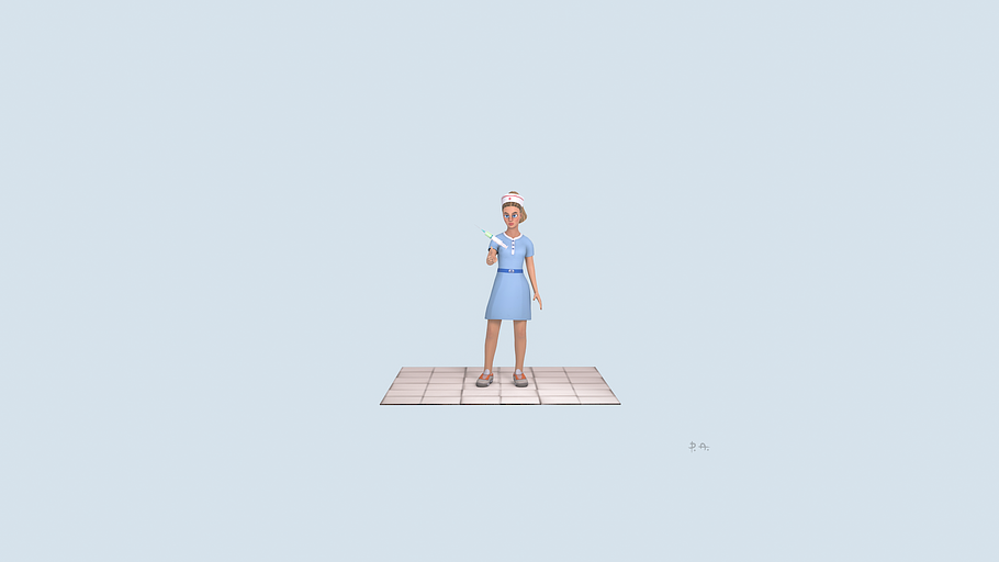 Cartoon Nurse in People - product preview 1