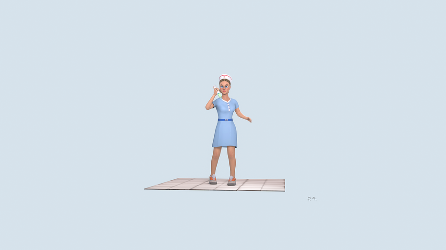 Cartoon Nurse in People - product preview 4
