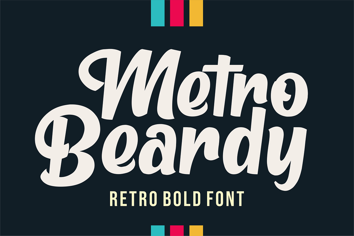 Metro Beardy in Display Fonts - product preview 8