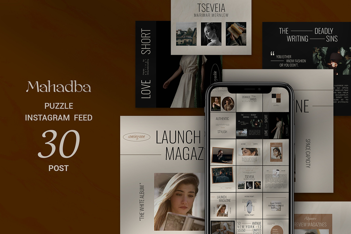 Mahadba Puzzle Instagram Feed in Instagram Templates - product preview 8