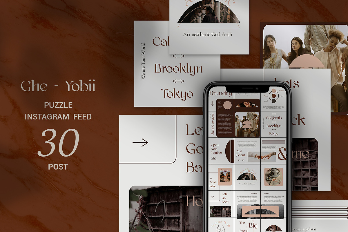 Ghe-Yobii Puzzle Instagram Feed in Instagram Templates - product preview 8