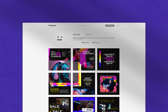 Hype Content Puzzle Instagram Feed in Instagram Templates - product preview 3