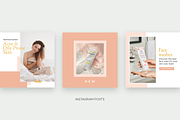 Peach Instagram Templates Pack