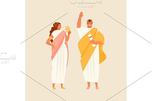 Romans people vector set in Illustrations - product preview 1