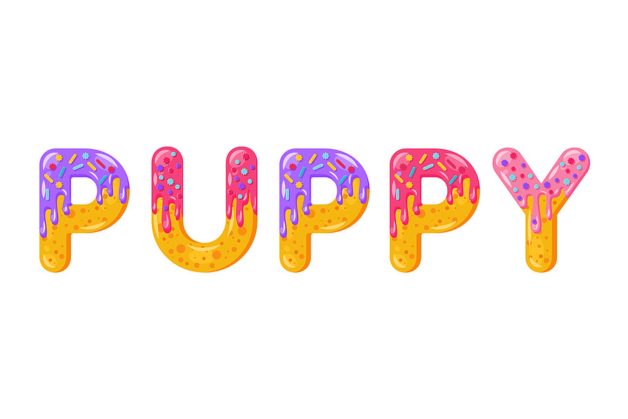 Puppy biscuit vector lettering in Add-Ons - product preview 8