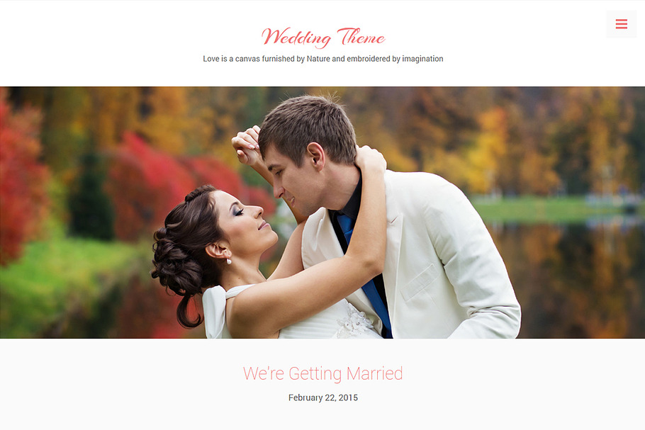 Wedding Theme in WordPress Wedding Themes - product preview 8