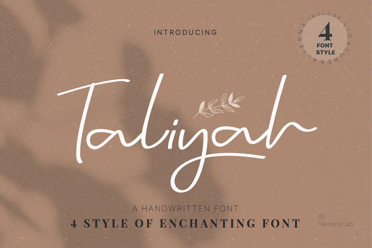 Taliyah Signature Family in Script Fonts - product preview 8