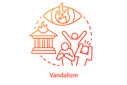 Vandalism concept icon