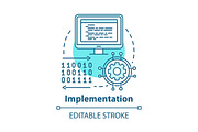 Implementation concept icon