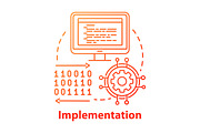 Implementation concept icon