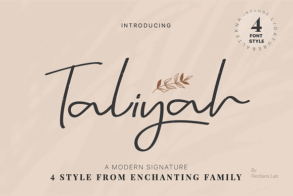 Taliyah Signature Family in Script Fonts - product preview 13