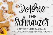 Dolores The Schnauzer A dog font